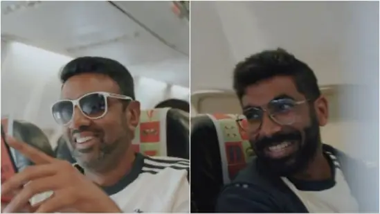 Jasprit Bumrah and Ravindra Jadeja Playful Banter on Flight to Kanpur, Mocking R Ashwin with MS Dhoni Meme