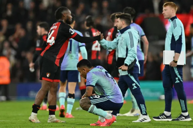 Bournemouth 2-0 Arsenal: William Saliba red card compounds Gunners' defeat