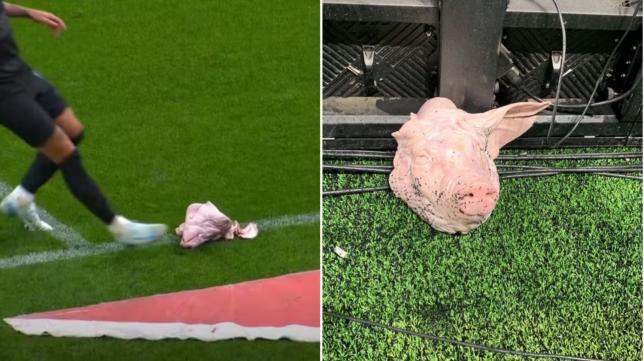 Pig's Head Thrown onto Field During Intense Brazilian Football Derby Game