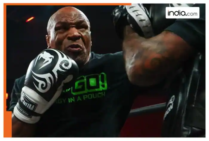 WATCH: Mike Tyson showcases aggression in open workouts, Jake Paul sparks controversy with unconventional headgear